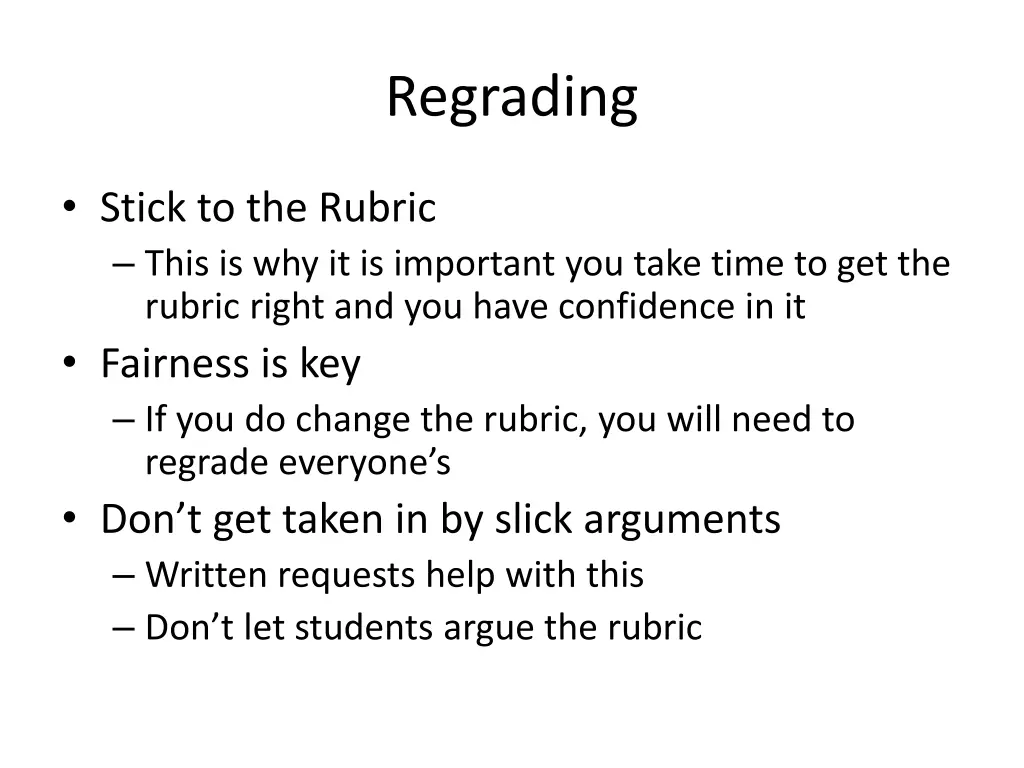 regrading