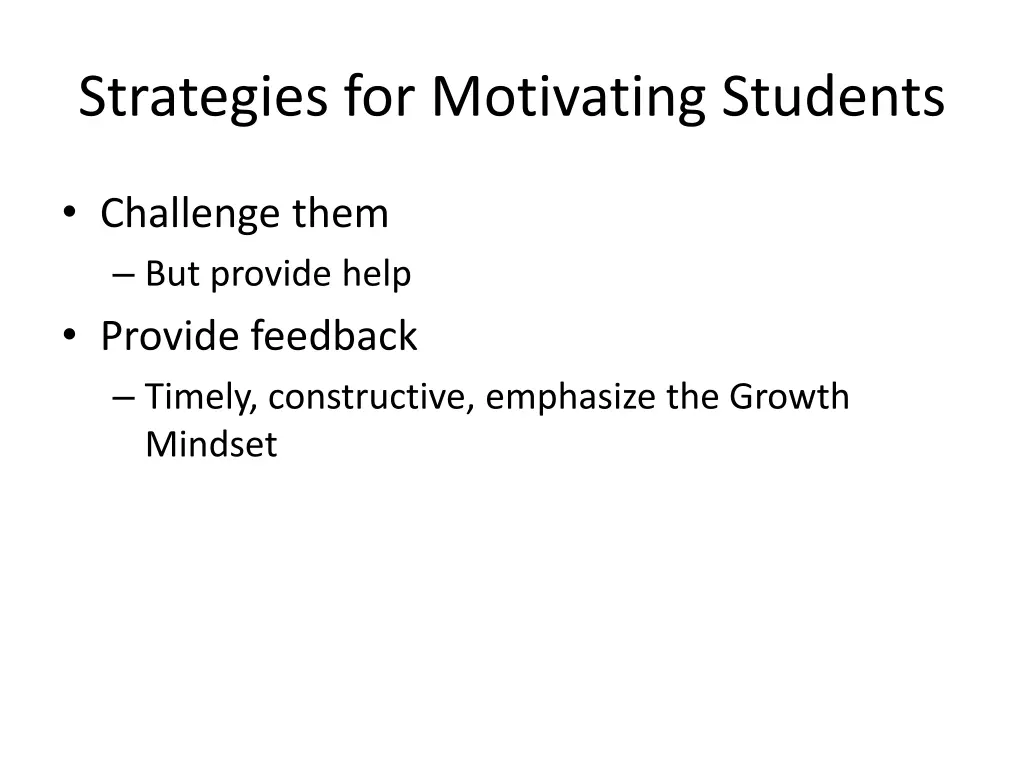 strategies for motivating students 2