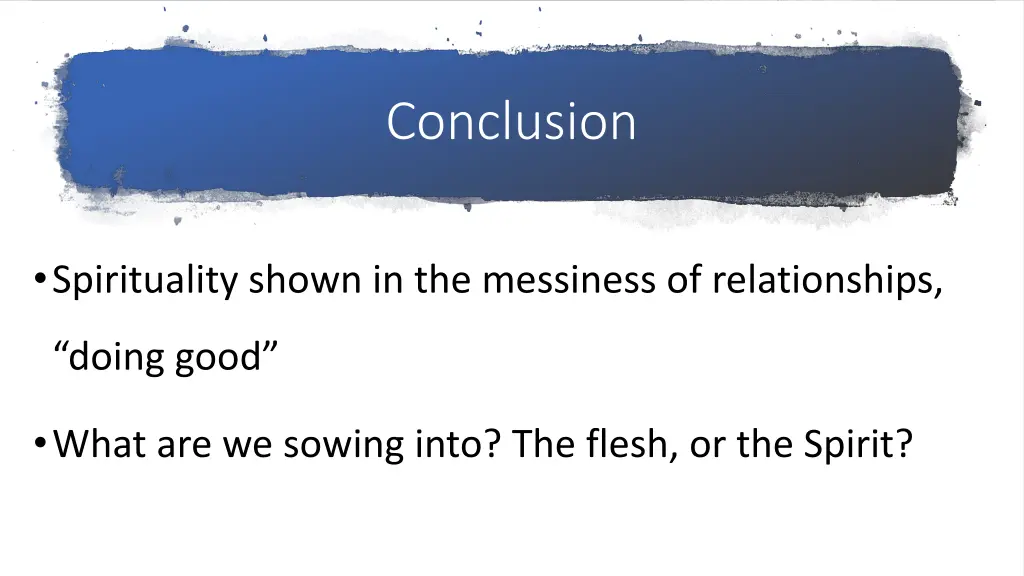 conclusion
