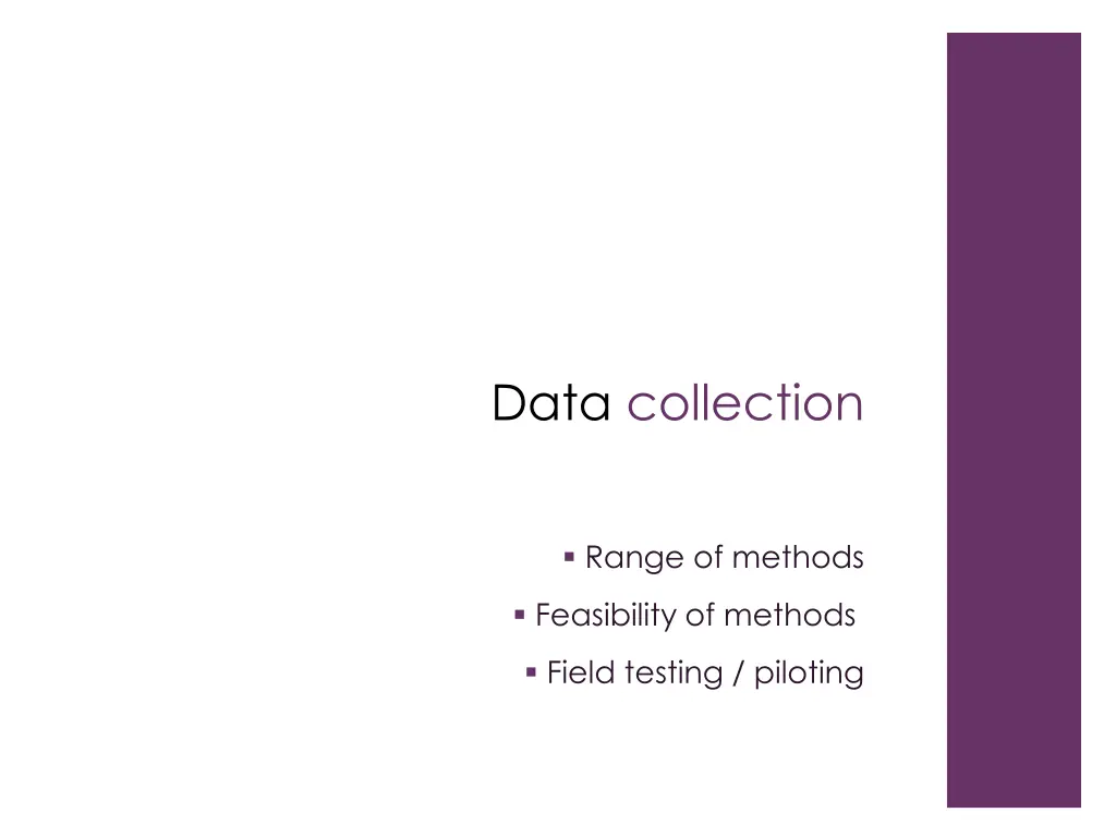 data collection