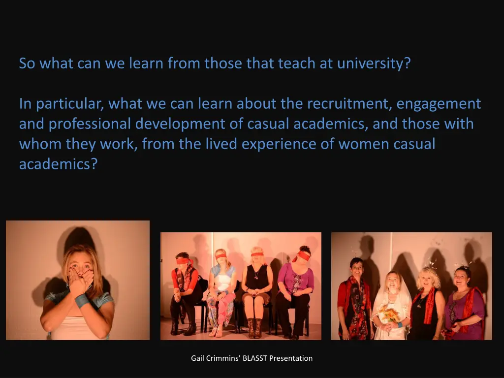 so what can we learn from those that teach