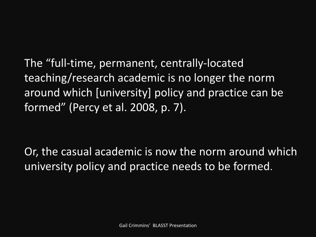 the full time permanent centrally located