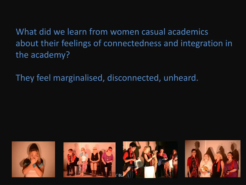 what did we learn from women casual academics