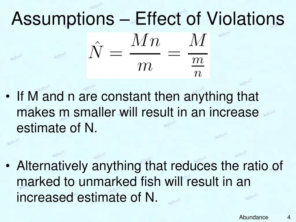 assumptions effect of violations 1