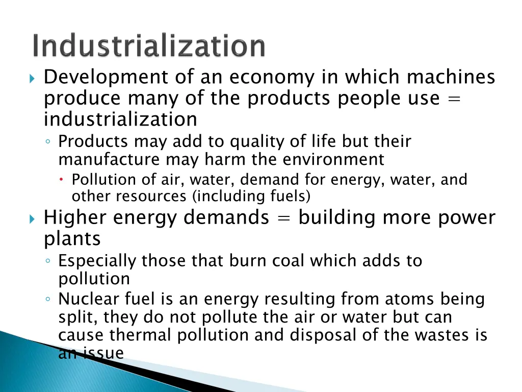 development of an economy in which machines