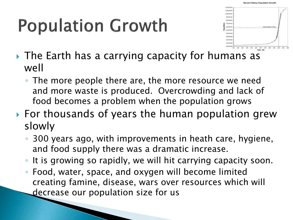 the earth has a carrying capacity for humans