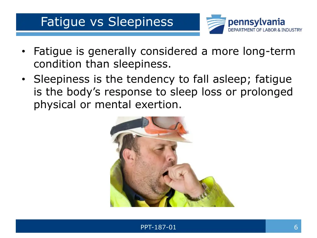 fatigue vs sleepiness