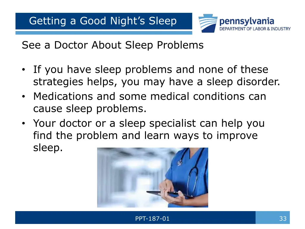 getting a good night s sleep 10