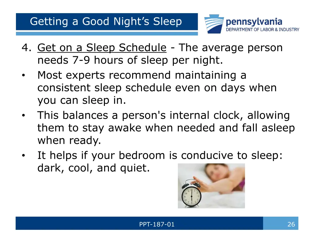 getting a good night s sleep 3