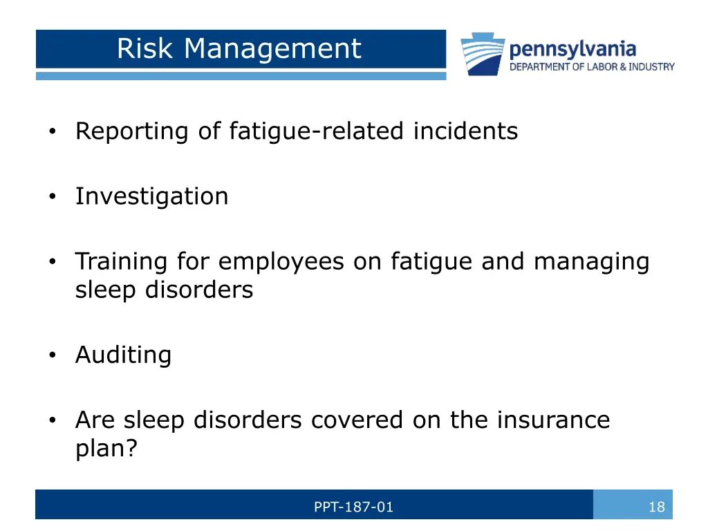 risk management