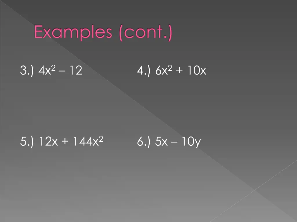 examples cont 2