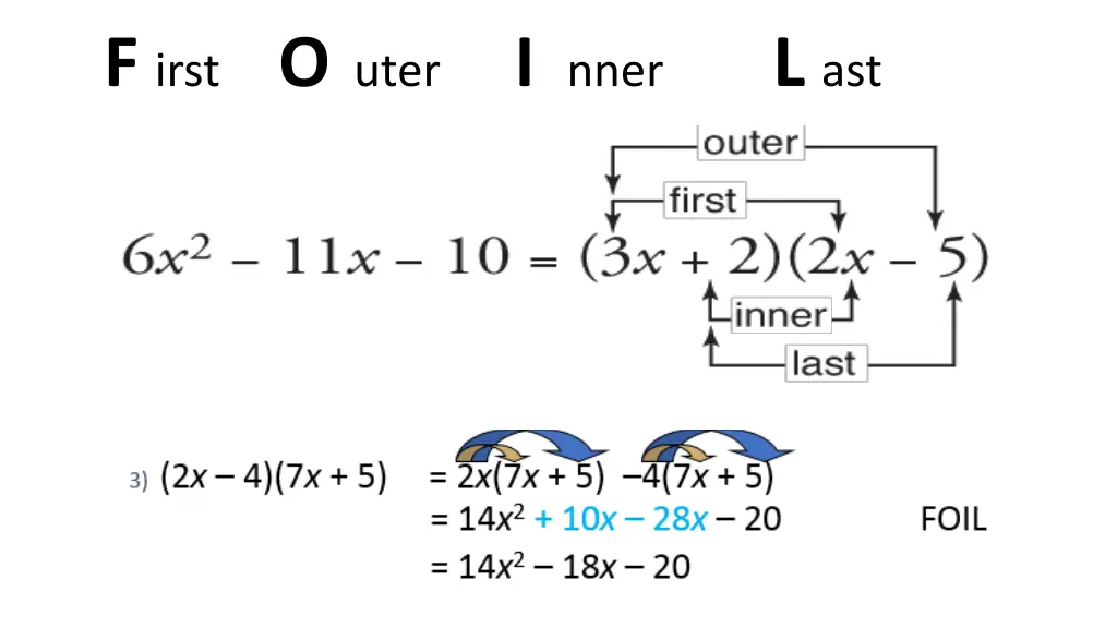 f irst o uter i nner l ast