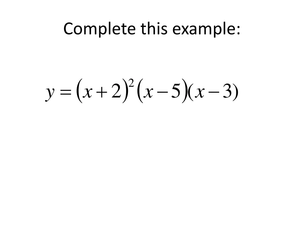 complete this example