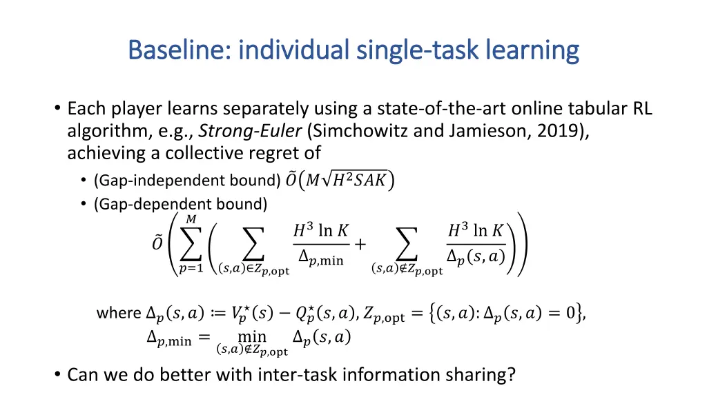 baseline individual single baseline individual