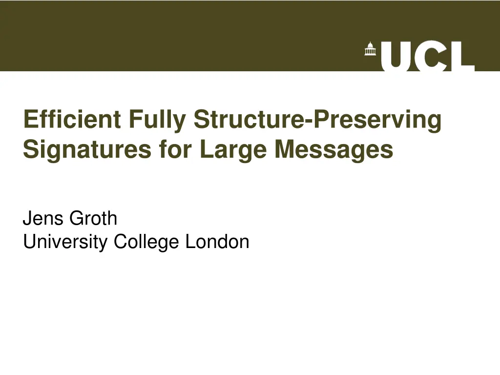 efficient fully structure preserving signatures