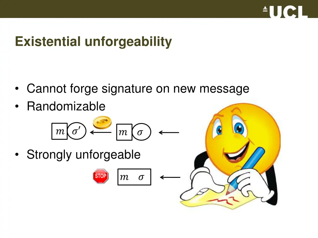 existential unforgeability