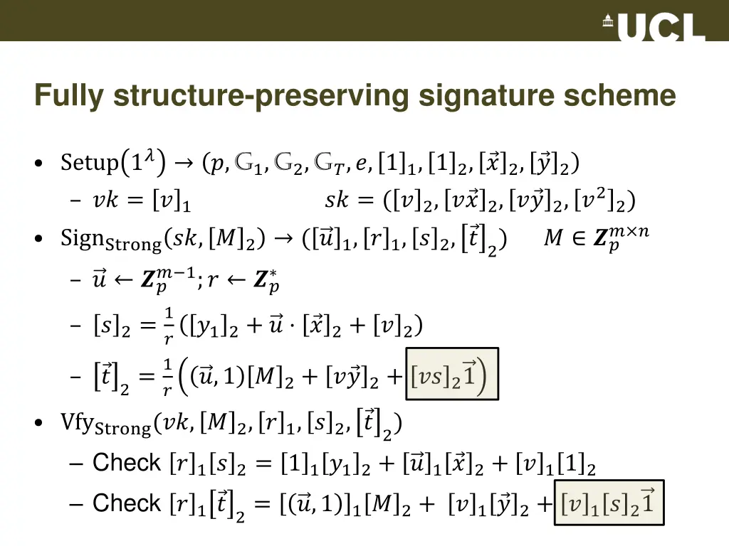 fully structure preserving signature scheme
