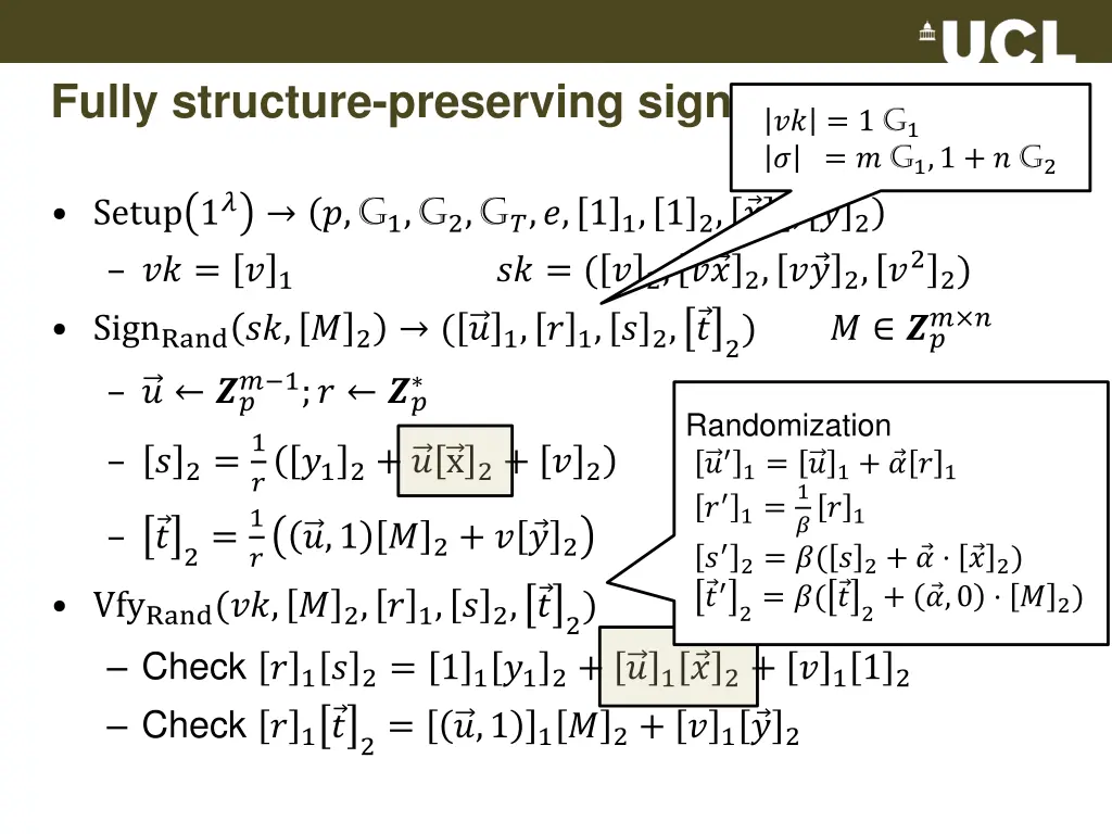 fully structure preserving signatures 2