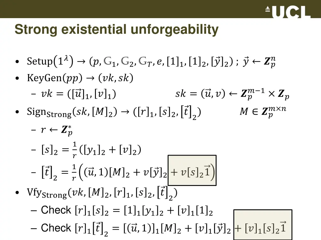 strong existential unforgeability