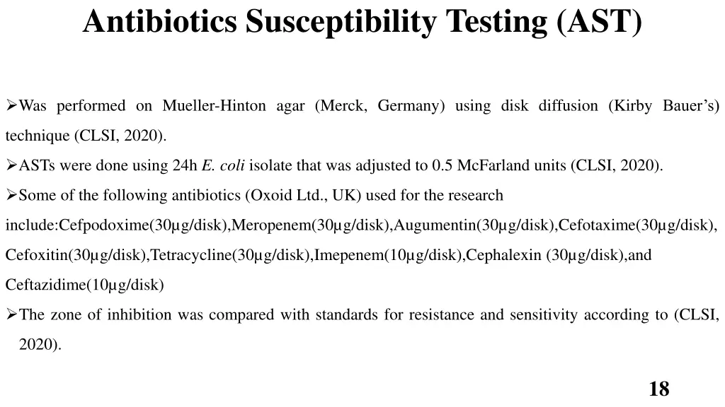 antibiotics susceptibility testing ast