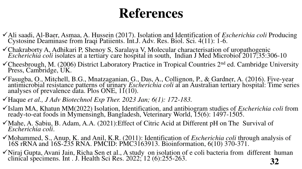 references