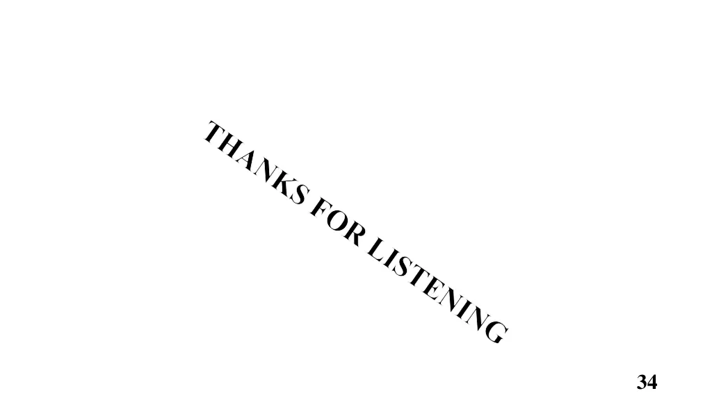 thanks for listening