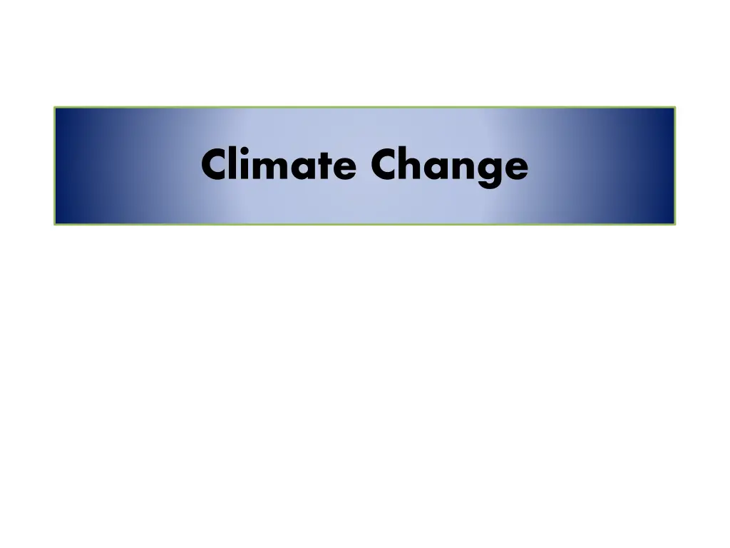 climate change