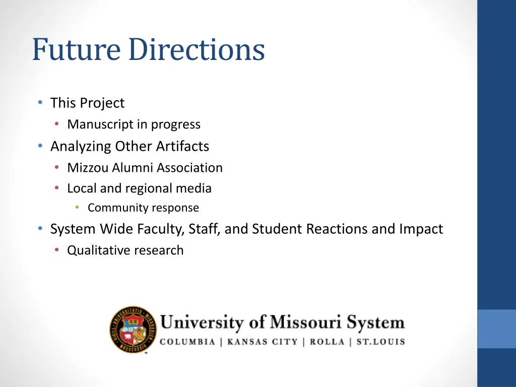future directions