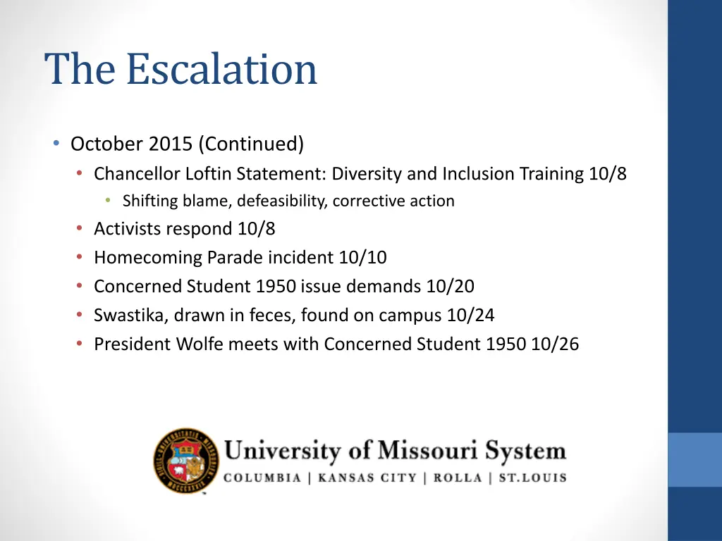 the escalation 1