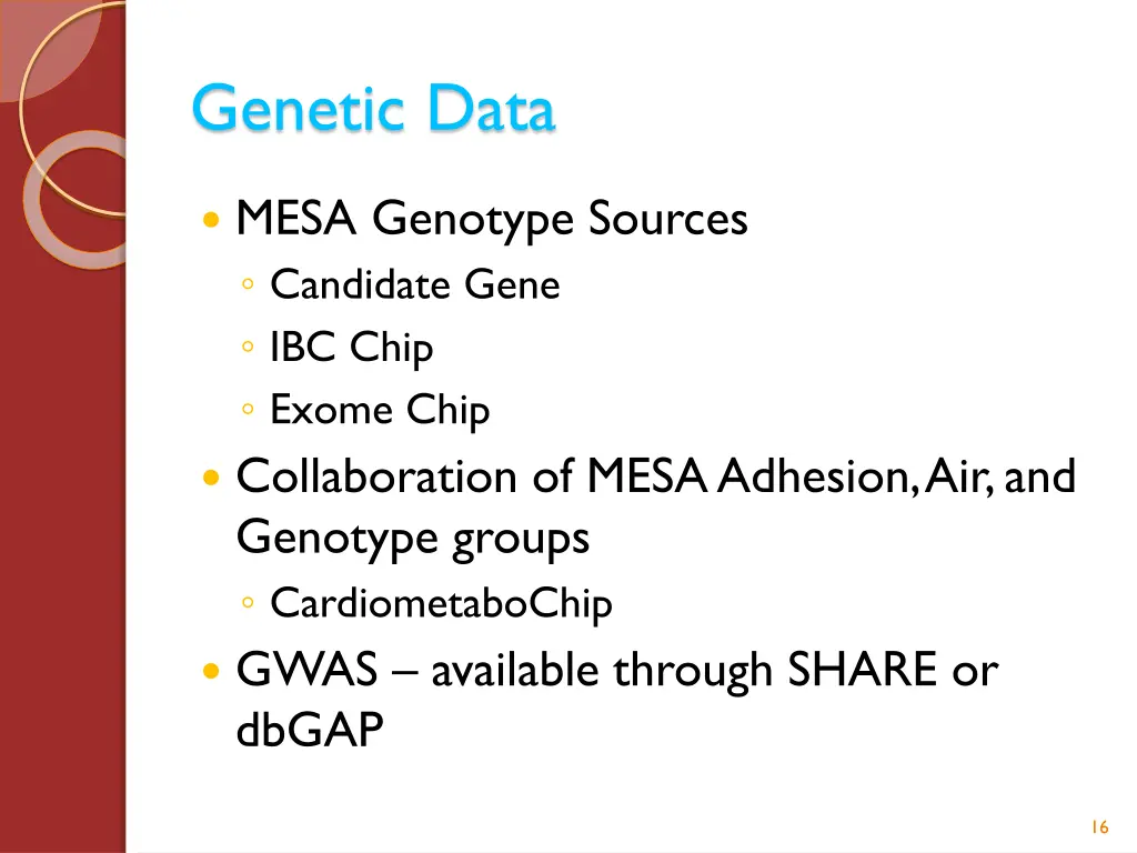 genetic data