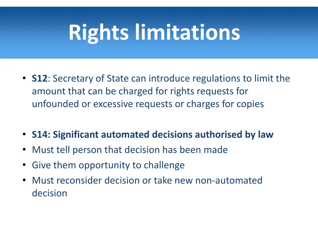 rights limitations