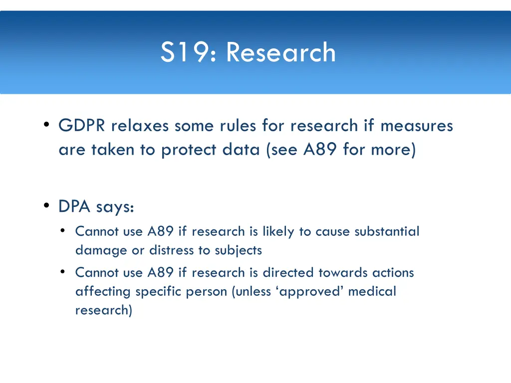s19 research