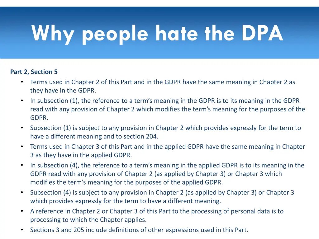 why people hate the dpa
