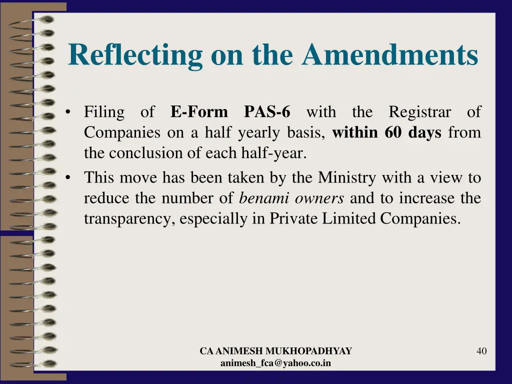 reflecting on the amendments 19
