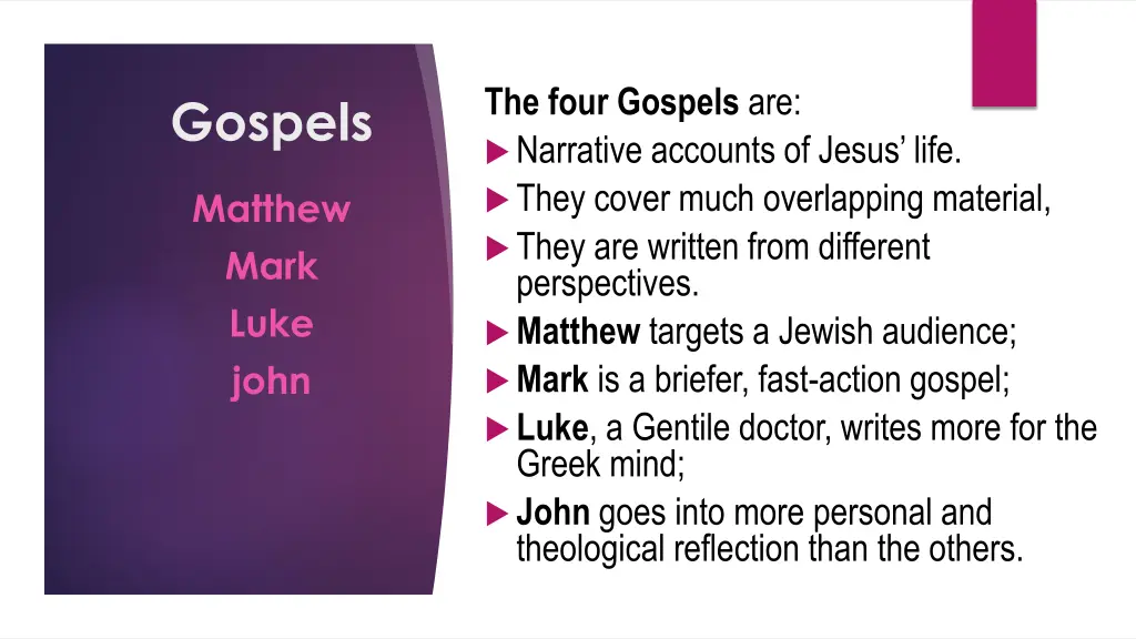 the four gospels are n arrative accounts of jesus