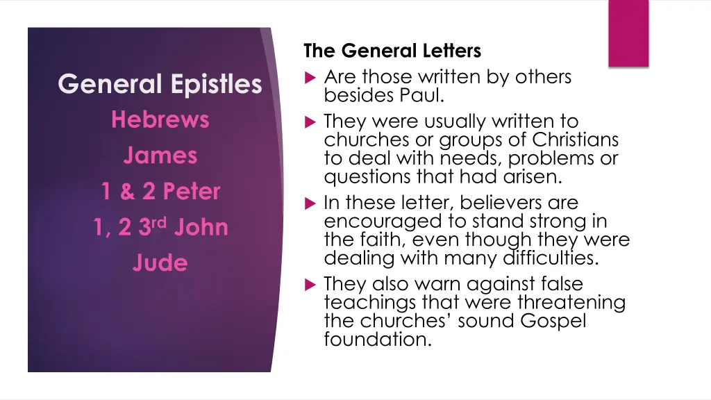 the general letters are those written by others