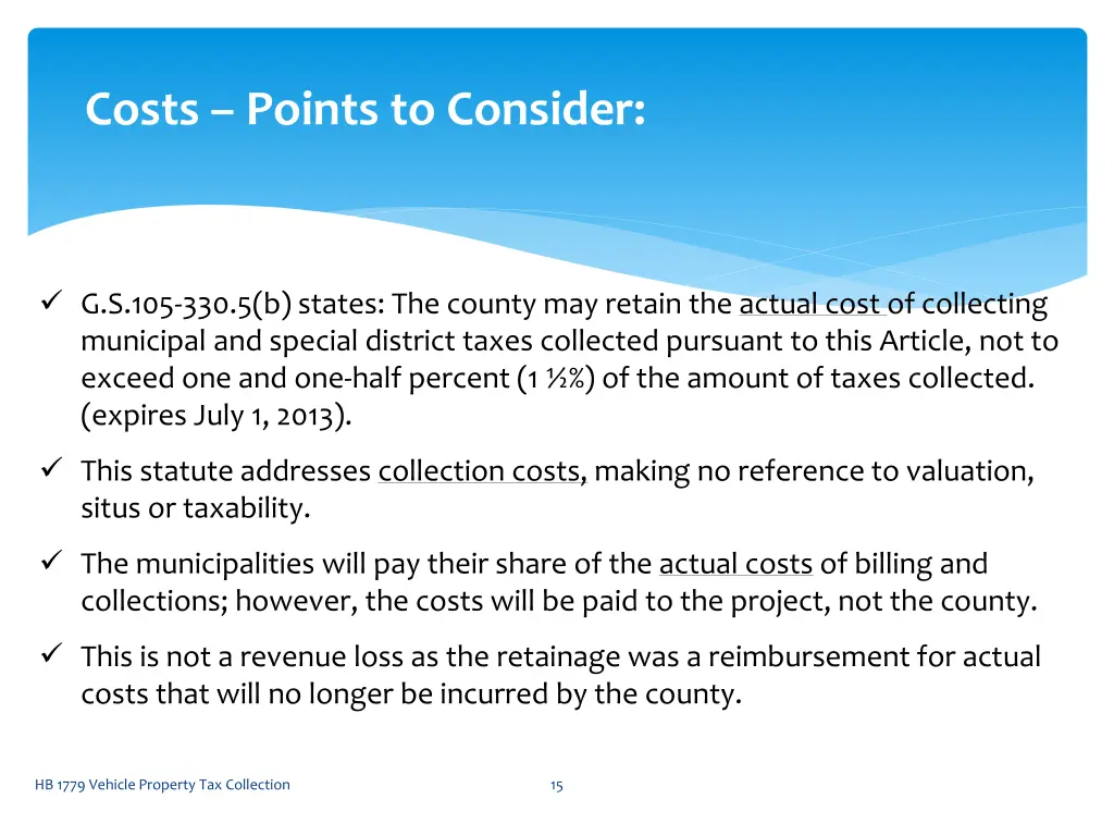 costs points to consider 2