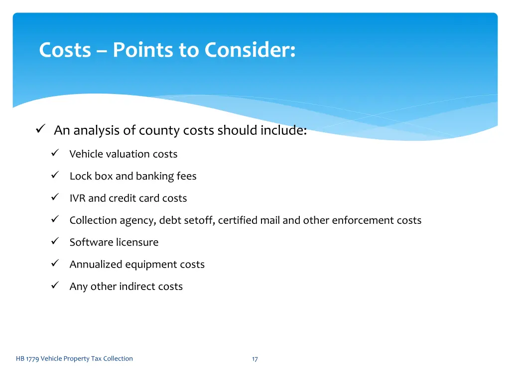 costs points to consider 4