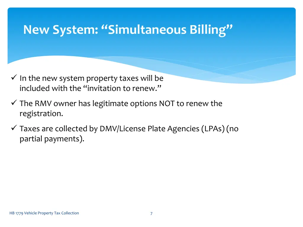 new system simultaneous billing 1