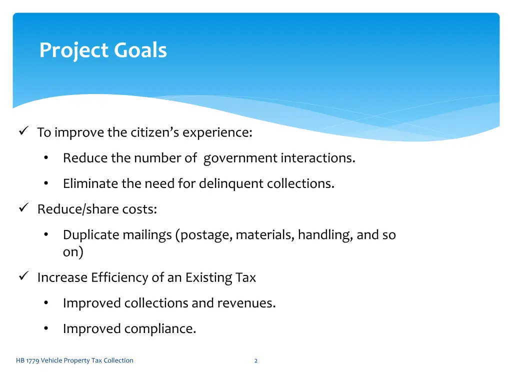 project goals