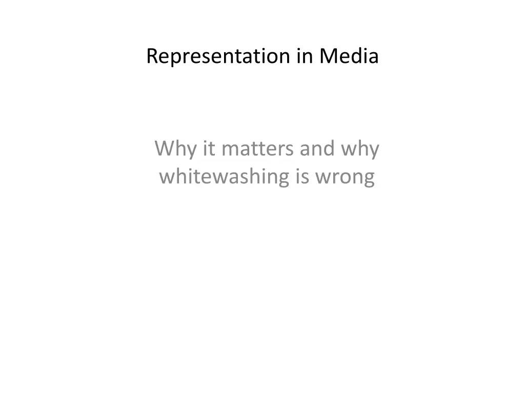 representation in media