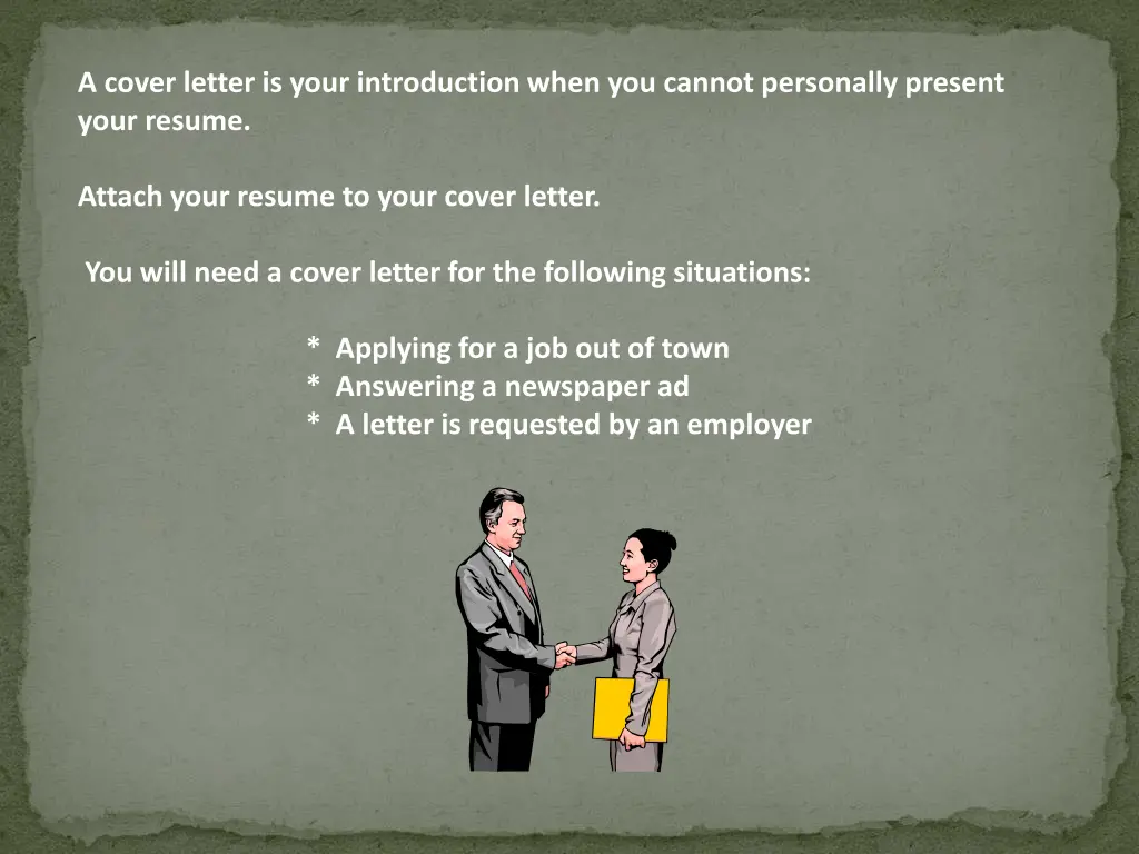 a cover letter is your introduction when