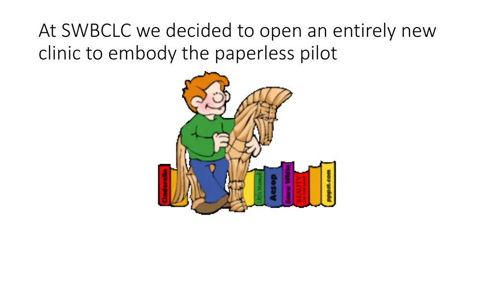 at swbclc we decided to open an entirely