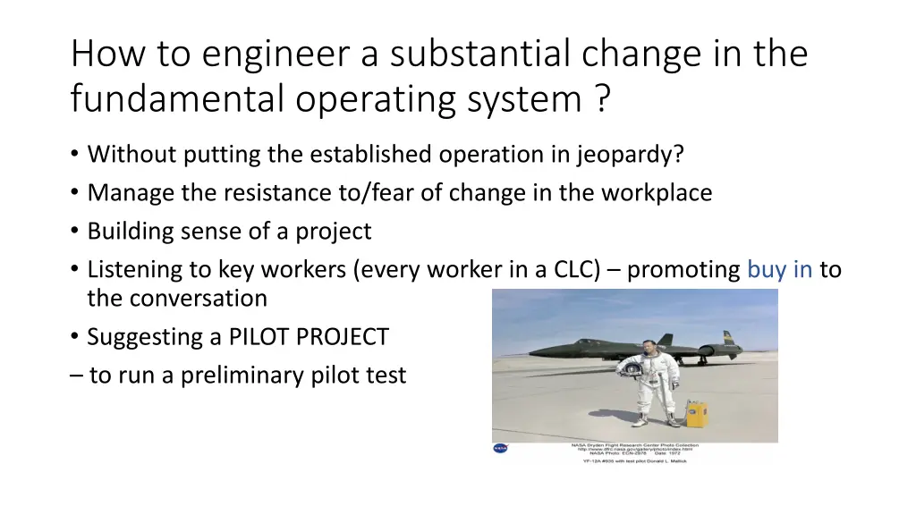 how to engineer a substantial change
