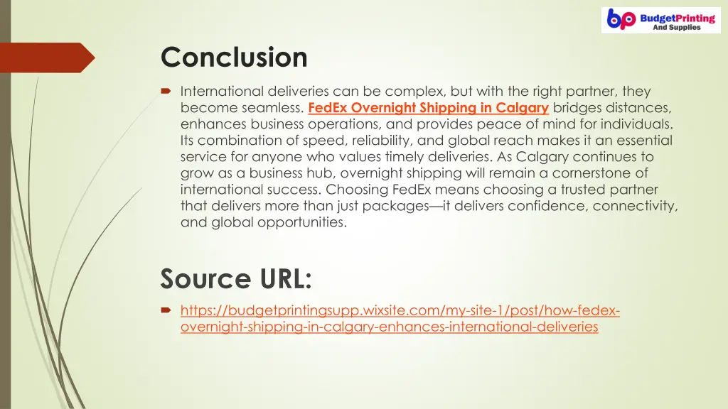 conclusion