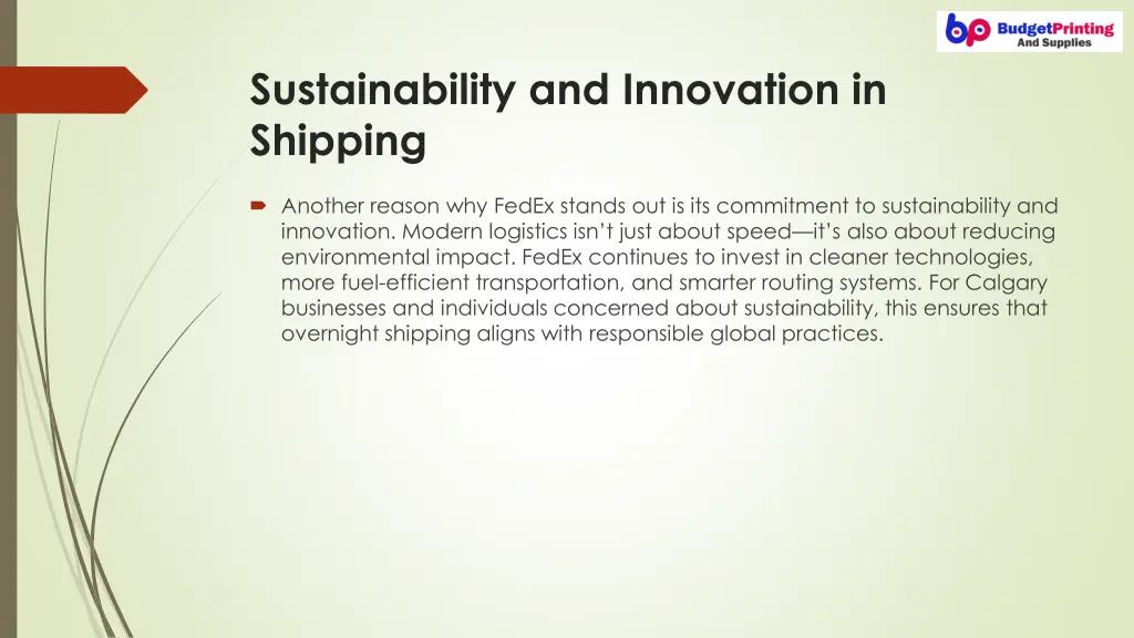 sustainability and innovation in shipping