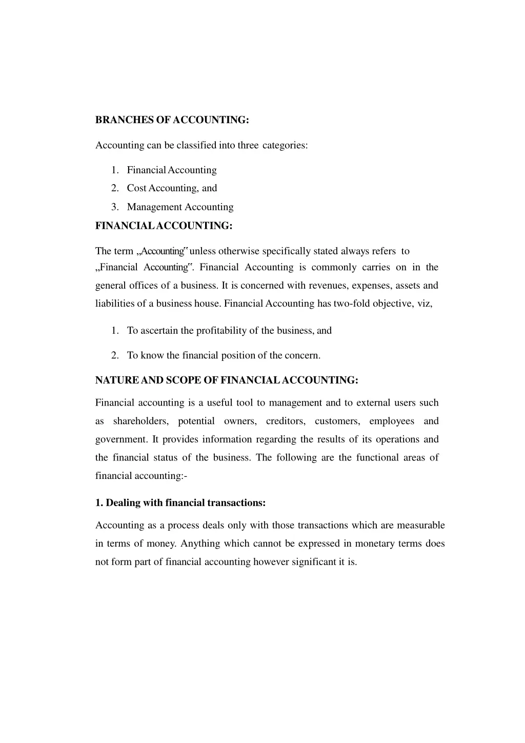 branches ofaccounting