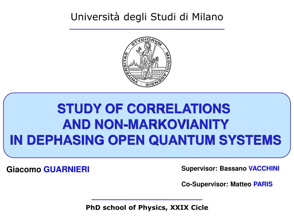 universit degli studi di milano