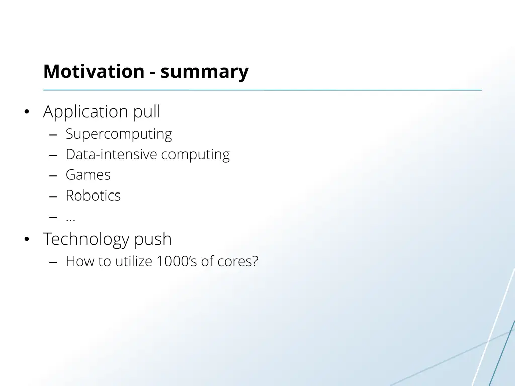 motivation summary