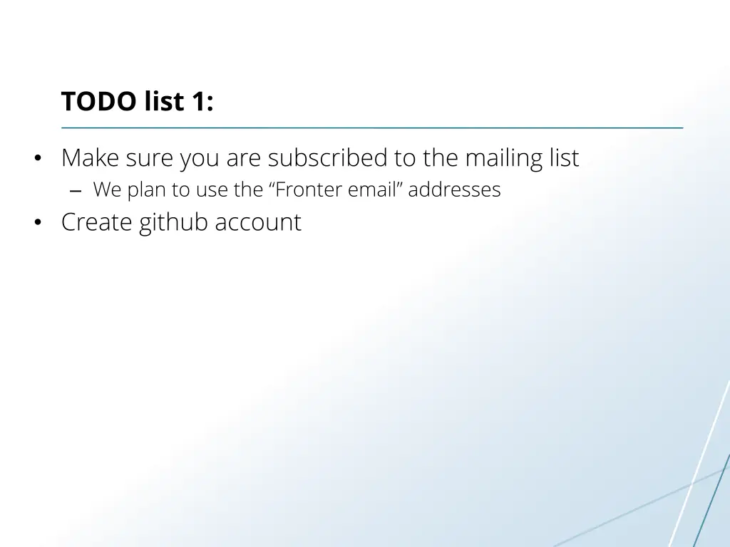 todo list 1